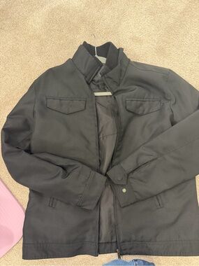 Men's Black Military-Style Field Jacket